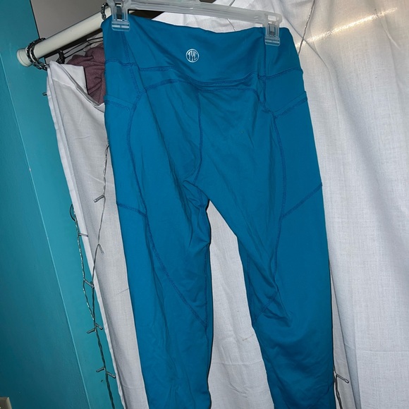 Til You Collapse Other - Til you collapse leggings—Size: Large—teal/blue
